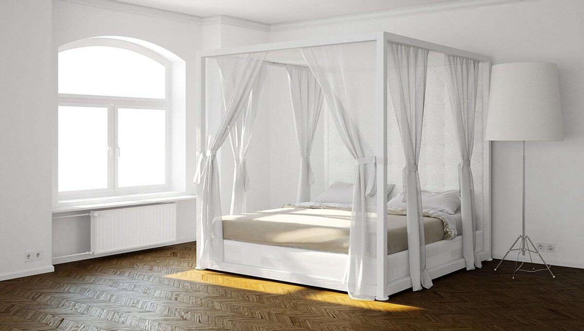 Beyaz Cibinlikli Yatak Odası Modelleri, Fiyatları Evgör Mobilya
